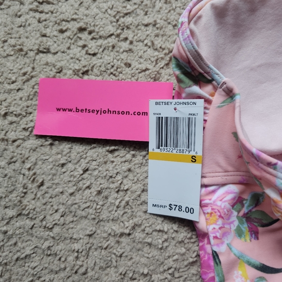 Betsey Johnson floral halter swim top - Picture 4 of 4